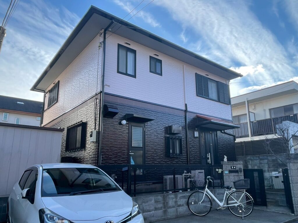 【川越市】T様邸 瓦屋根棟積直し・外壁塗装