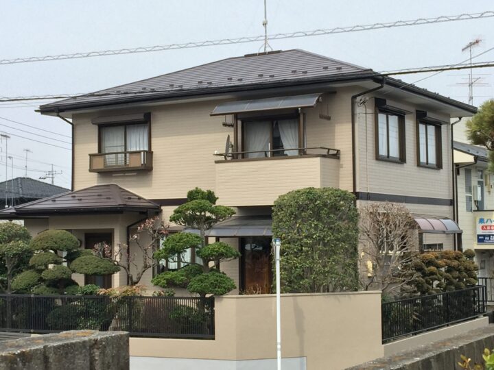 川越市　I様邸 　屋根塗装・外装塗装・塀塗装工事