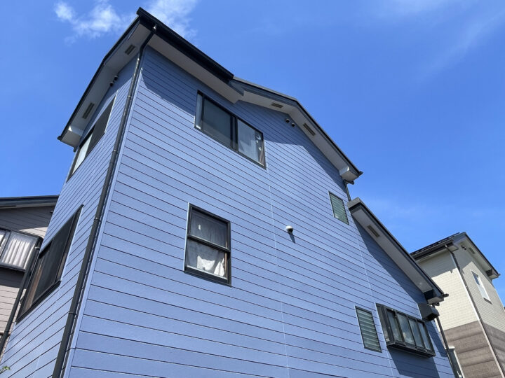 【川越市】　M様邸　屋根金属カバー・外壁塗装