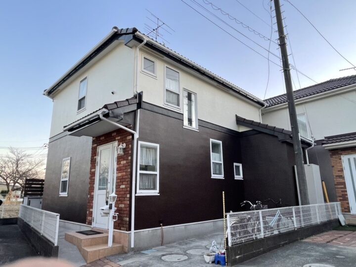 【川越市】　Y様邸　屋根金属カバー・外壁塗装
