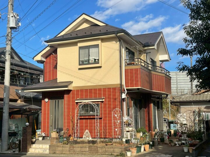 【川越市】　S様邸　屋根金属カバー・外壁塗装