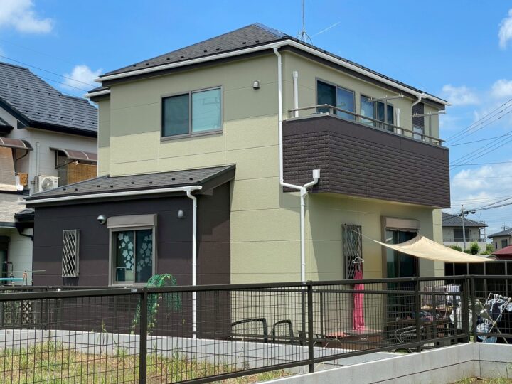 【川越市砂】N様邸　屋根板金・外壁塗装工事　ベランダ防水工事