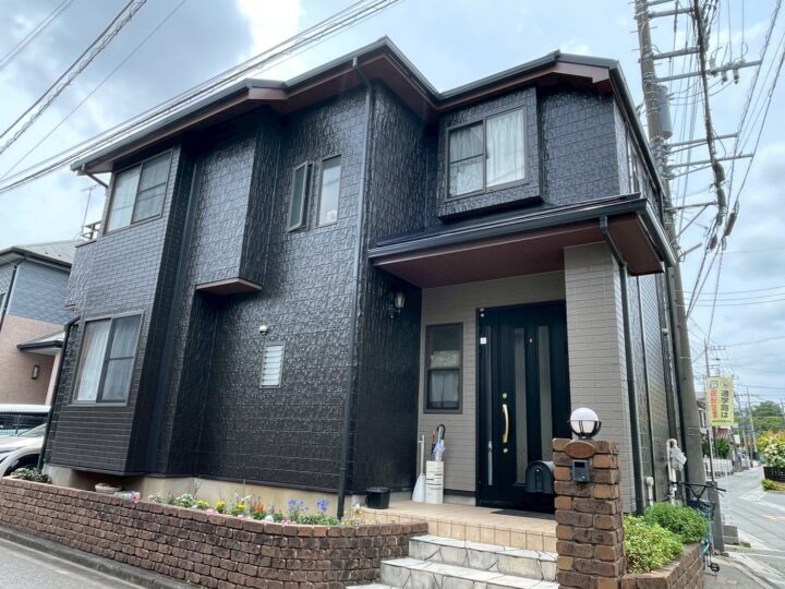 【川越市南大塚】K様邸　金属屋根カバー・外壁塗装工事　ベランダ防水工事