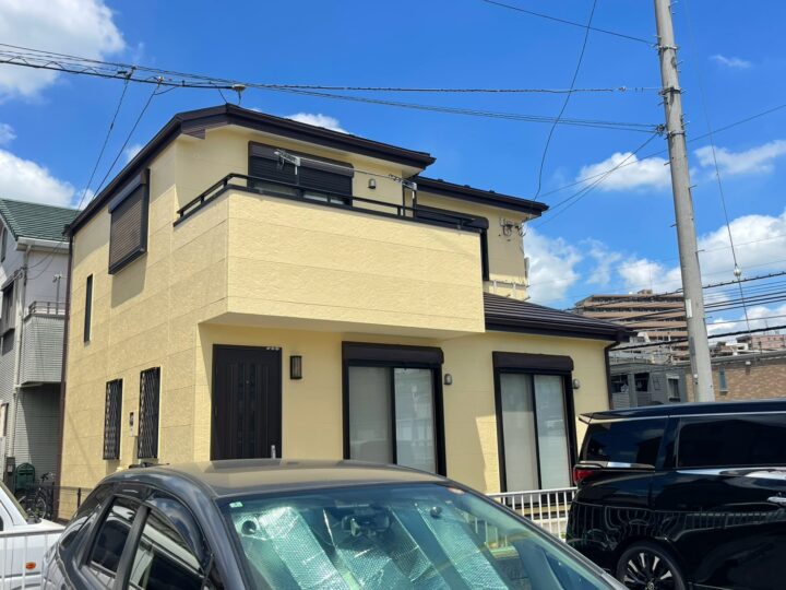 【川越市新宿町】S様邸　金属屋根カバー・外壁塗装工事　ベランダ防水工事